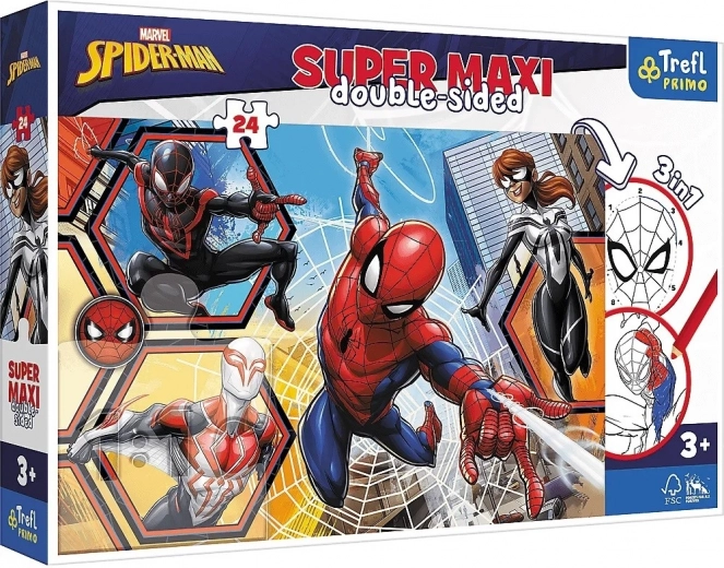 Puzzle bifacciale Spider-Man Super Maxi 24 pezzi