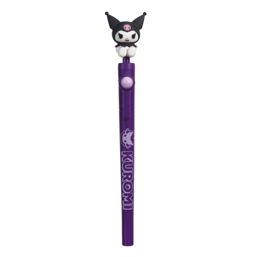 Penna a scatto Sanrio Kuromi con personaggio mobile