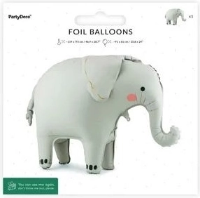 Palloncino in foil da terra Elefante 91 × 61 cm