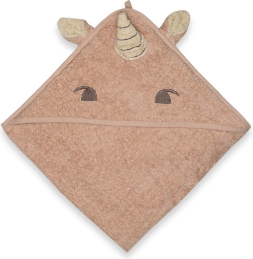 NuuRoo Aki Junior asciugamano con cappuccio rose unicorn