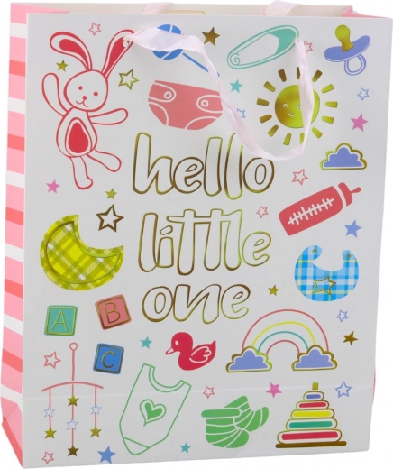 Busta regalo per neonato Hello Little One 32 × 26 × 10 cm