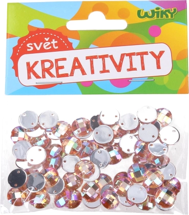 Perline decorative da cucire 10 mm – 80 pz