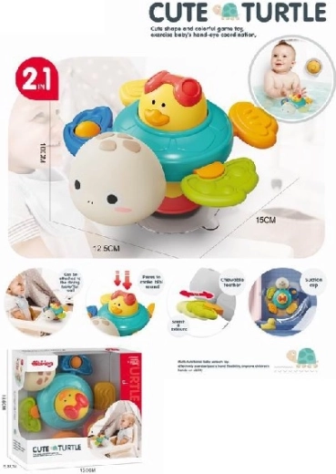 Tartaruga sensoriale con paperella girevole