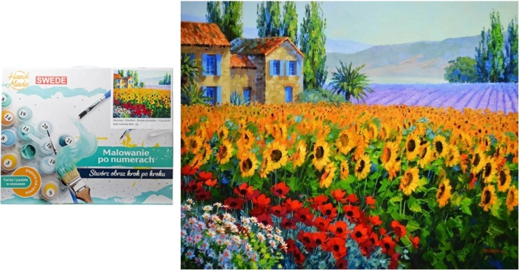 Dipingi con i numeri – Campo di girasoli