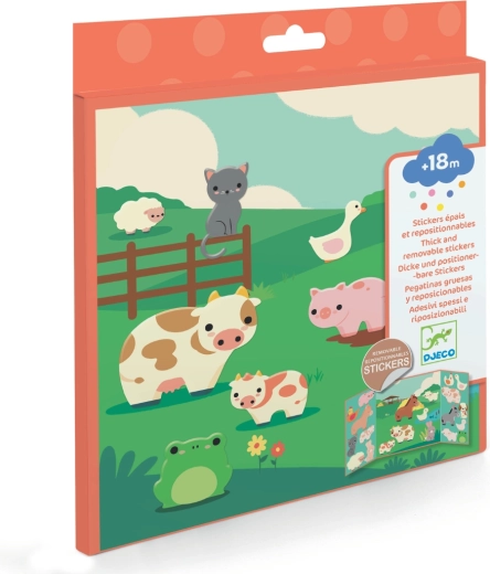 Adesivi riposizionabili – animali della fattoria DJECO