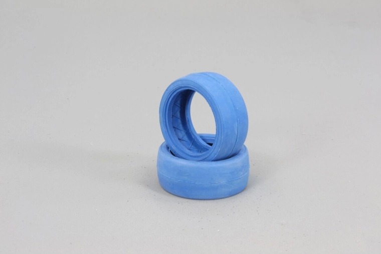 Pneumatici slick 1:10 blu - 2 pezzi