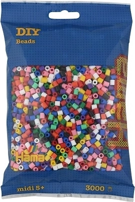 Perline da stirare Hama Midi mix di colori 3000 pz
