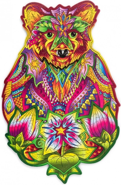 Puzzle colorato in legno – orso