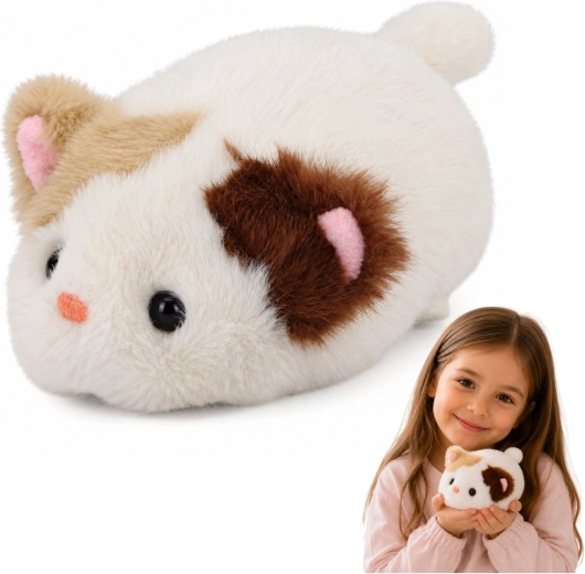 Gattina di peluche bianca 16 cm - 1 pezzo
