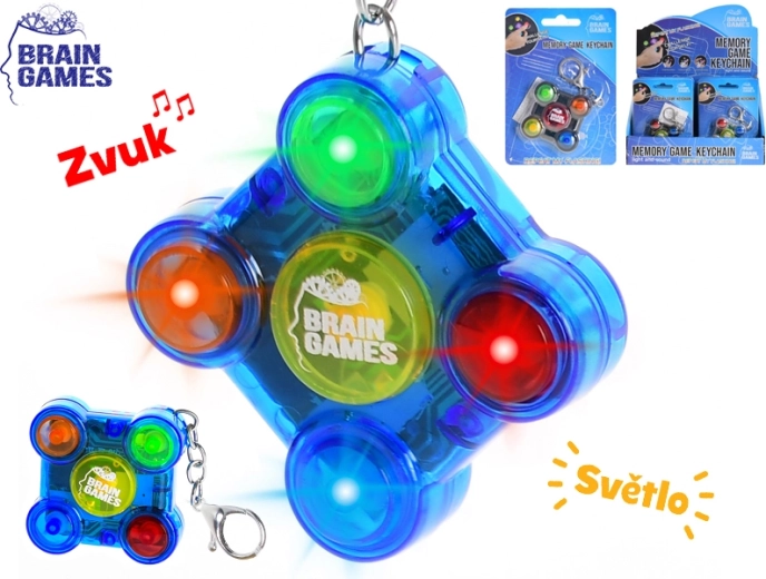 Portachiavi Brain Games – gioco di memoria tascabile con luci e suoni