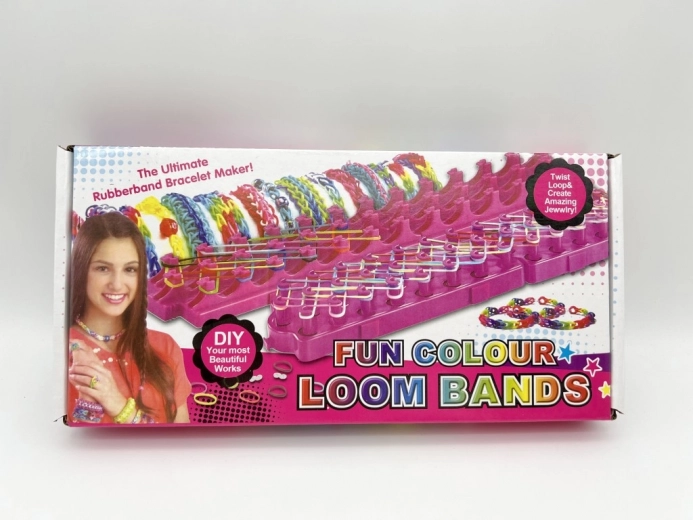 Set creativo per braccialetti LOOM BANDS – 600 pezzi
