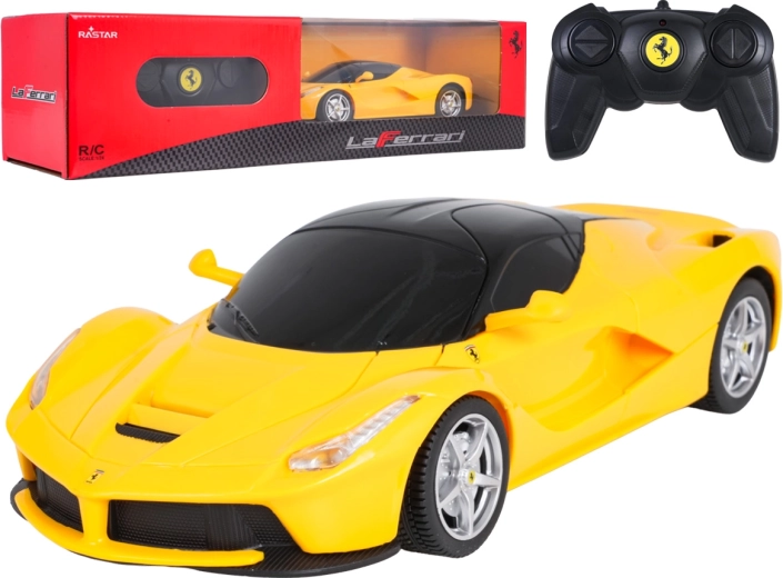 Auto Ferrari LaFerrari radiocomandata gialla 1:24 RASTAR