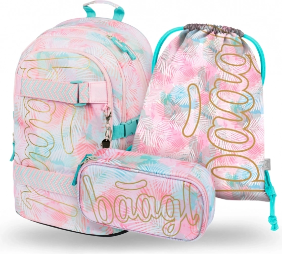 BAAGL 3 SET Skate Sunset: zaino, astuccio, sacca