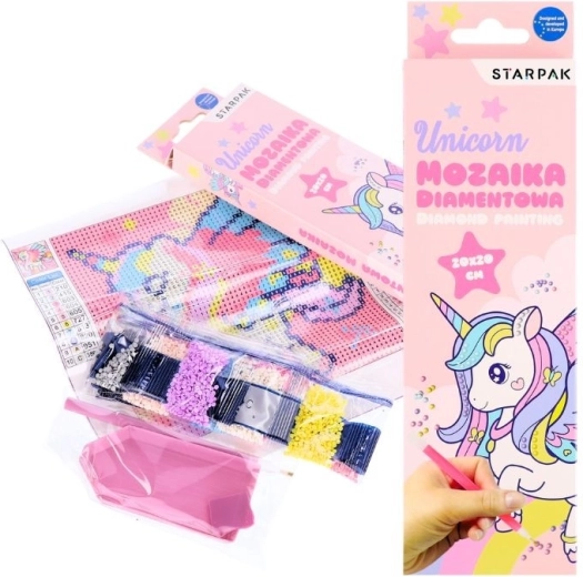 Mosaico diamantato unicorno - 1 pezzo