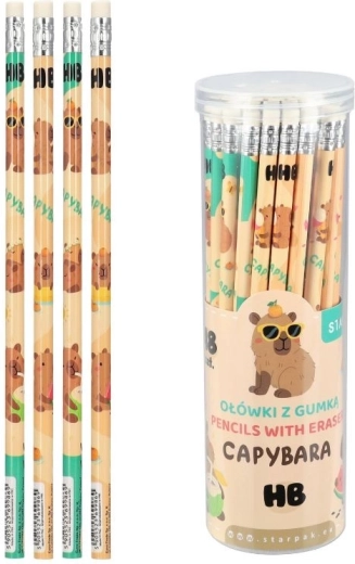 Matita HB con gomma Capibara - 1 pezzo