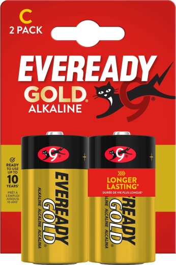 Batterie alcaline ENERGIZER Eveready Gold C (LR14) 1,5 V – 2 pz