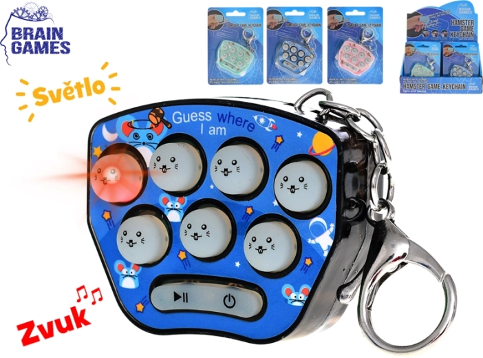 Brain Games portachiavi con criceto – gioco interattivo di memoria e riflessi