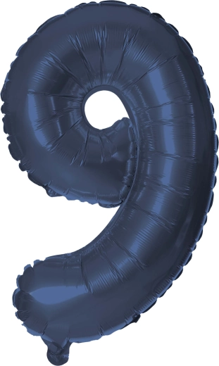Palloncino in foil cifra 9 30 cm blu TORO