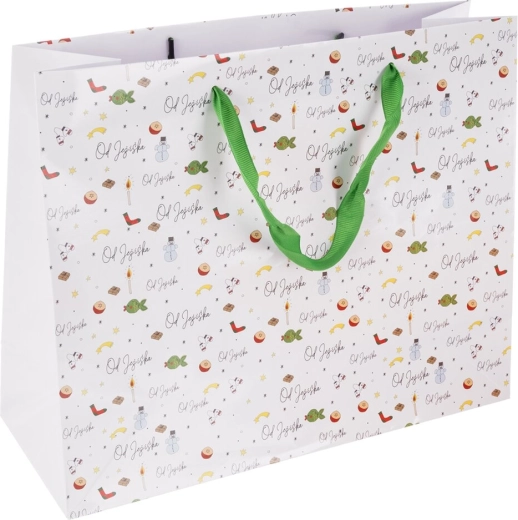 Borsa regalo in carta da Babbo Natale 32 × 12 × 26 cm