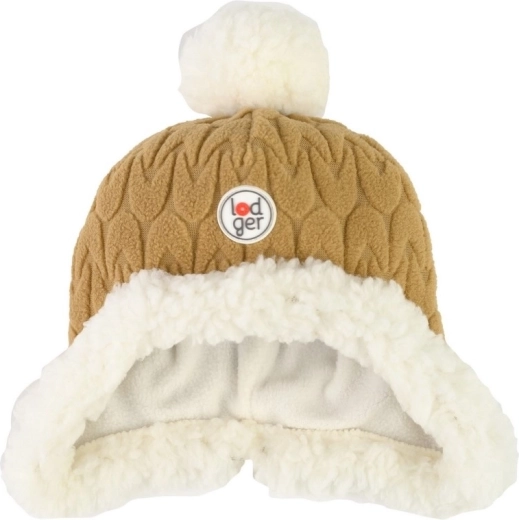 Cappello in pile Lodger Hatter empire dark honey 1–2 anni