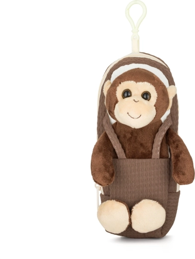 Astuccio per bambini in peluche a forma di scimmia