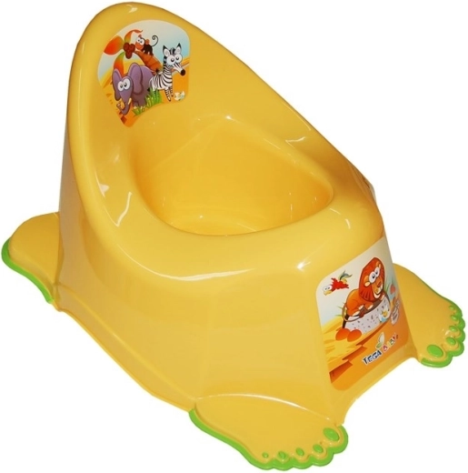 Vasino per bambini antiscivolo Safari giallo