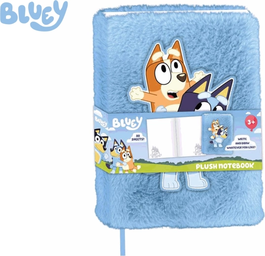 Taccuino peluche BLUEY A5, 80 pagine