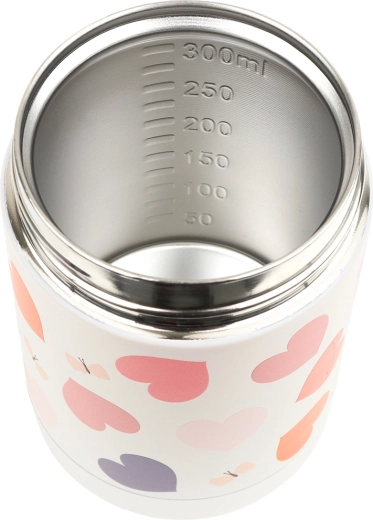 A Little Lovely Company contenitore termico in acciaio inox per alimenti con motivo a cuore 300 ml
