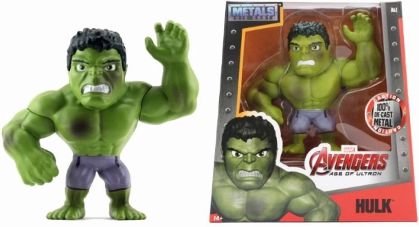 Action figure da collezione in metallo MARVEL HULK 15 cm