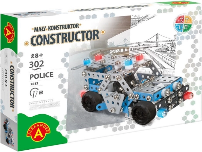 Kit auto della pattuglia di polizia Little Constructor