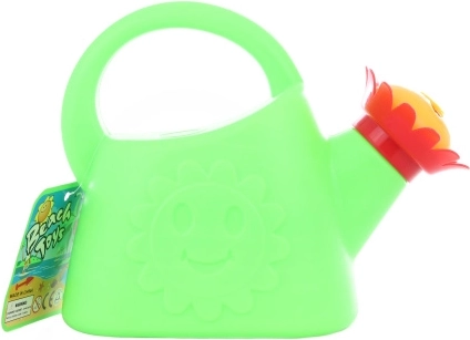 Annaffiatoio in plastica con rosetta a fiore (mix di colori)