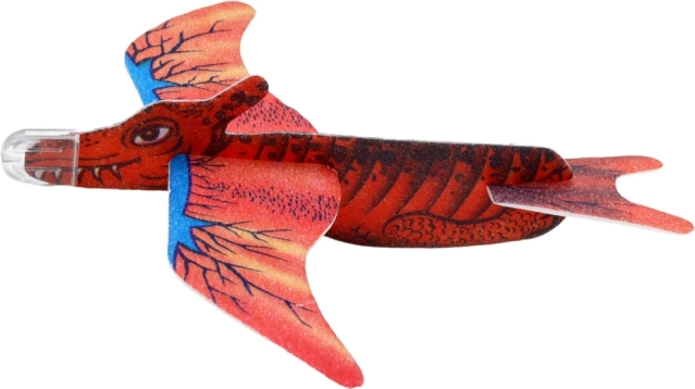 Aereo in schiuma dinosauro rosso