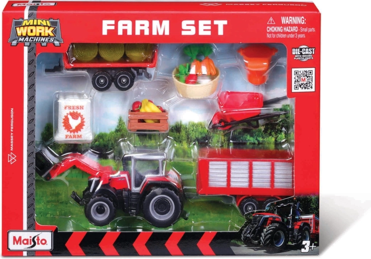 Set fattoria Maisto Massey Ferguson