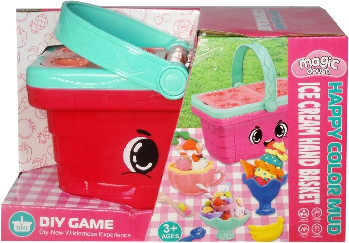 Pasta modellabile nel cestino da picnic – set creativo per dessert