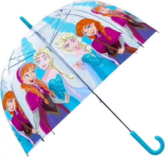 Ombrello trasparente automatico FROZEN (Il regno di ghiaccio)