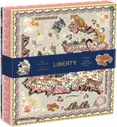 Puzzle bifacciale Galison 2 in 1 Liberty Maxine London da 500 pezzi