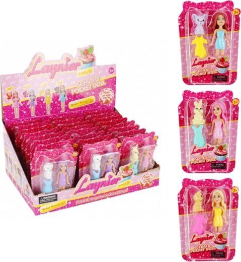 Laynier mini bambola profumata con animaletto e accessori