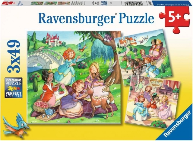 Puzzle Piccole Principesse 3×49 pezzi RAVENSBURGER