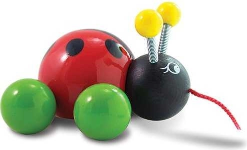 Coccinella di legno da traino VILAC