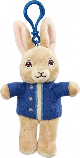 Portachiavi di peluche Coniglietto PETER con giubbino blu 13 cm