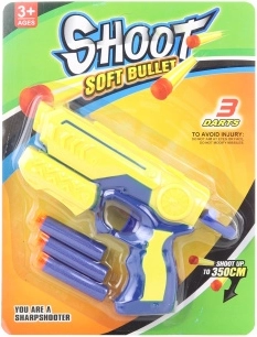 Pistola a dardi in schiuma per bambini