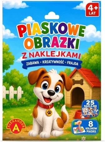 Set creativo di quadretti di sabbia – cagnolino