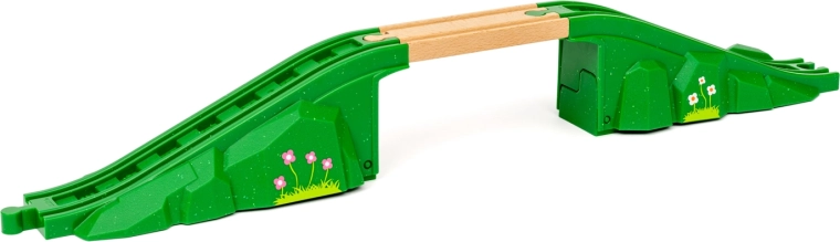 Ponte ad arco in legno per ferrovie giocattolo