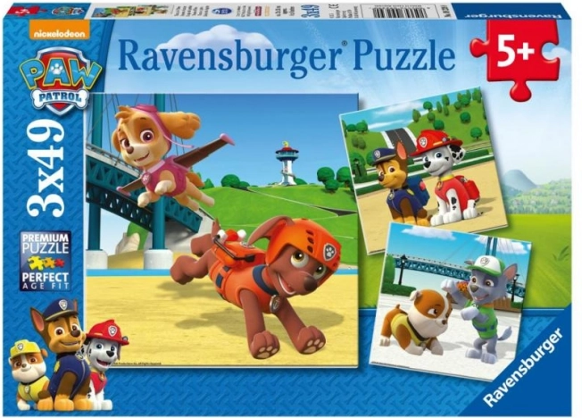 Puzzle Ravensburger Paw Patrol 3×49 pezzi
