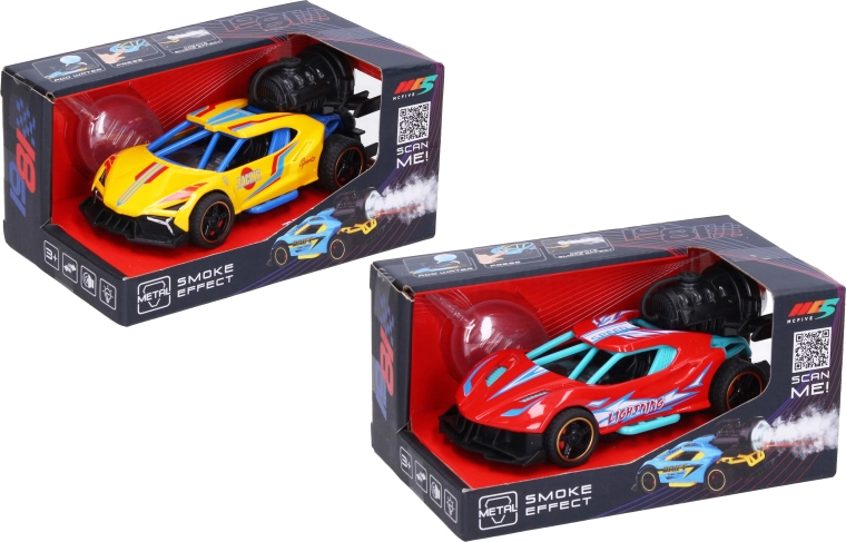 Buggy in metallo con effetto fumo 15 cm - 1 pezzo
