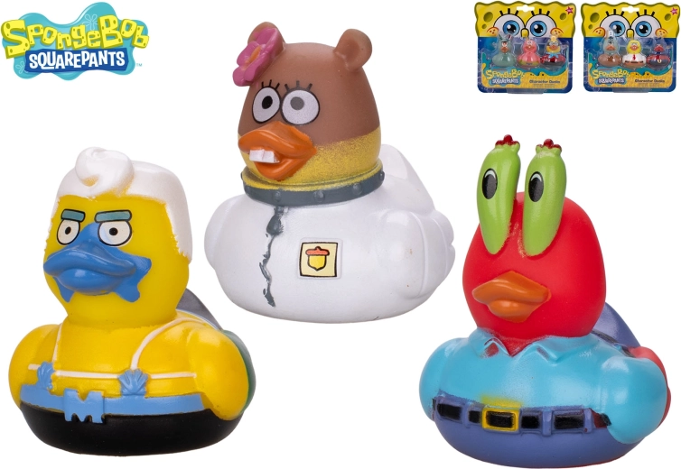 Set da bagno – paperelle SPONGEBOB, Sandy e Squidward (3 pz)