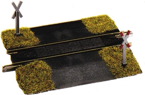 Passaggio a livello ferroviario Fleischmann per binari H0