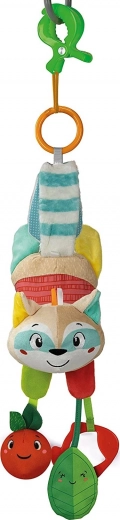 Procione di peluche con clip per appenderlo BABY CLEMENTONI