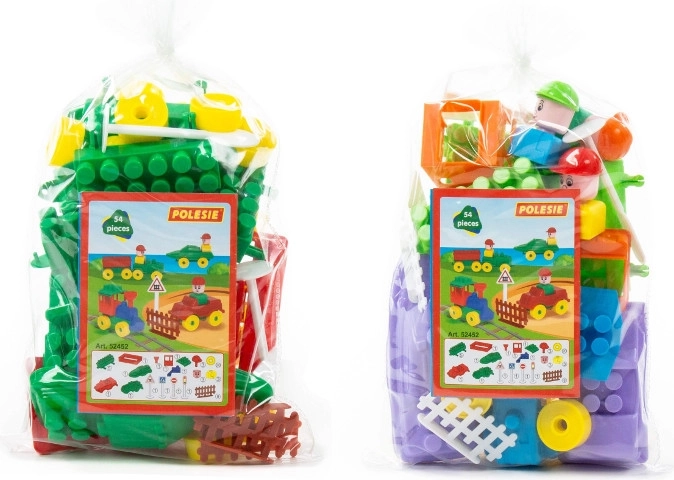 set da costruzione piccolo viaggiatore 54 pezzi