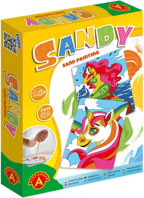 Dipinti di sabbia - Sandy - Sirena, Unicorno